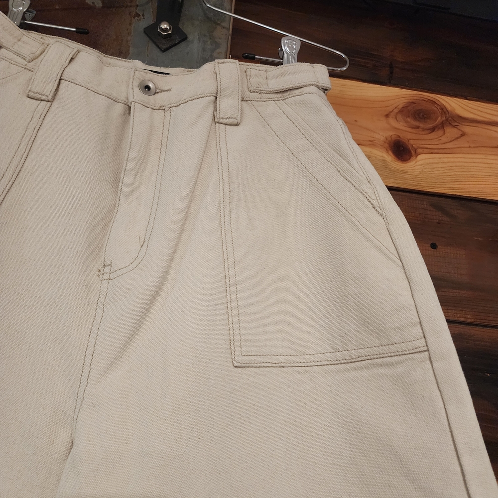 Men's Wide Leg Pants W 16 Inch Riser  By Etelier Gallery. Made With 16 Oz Canvus - Picture 6 of 7